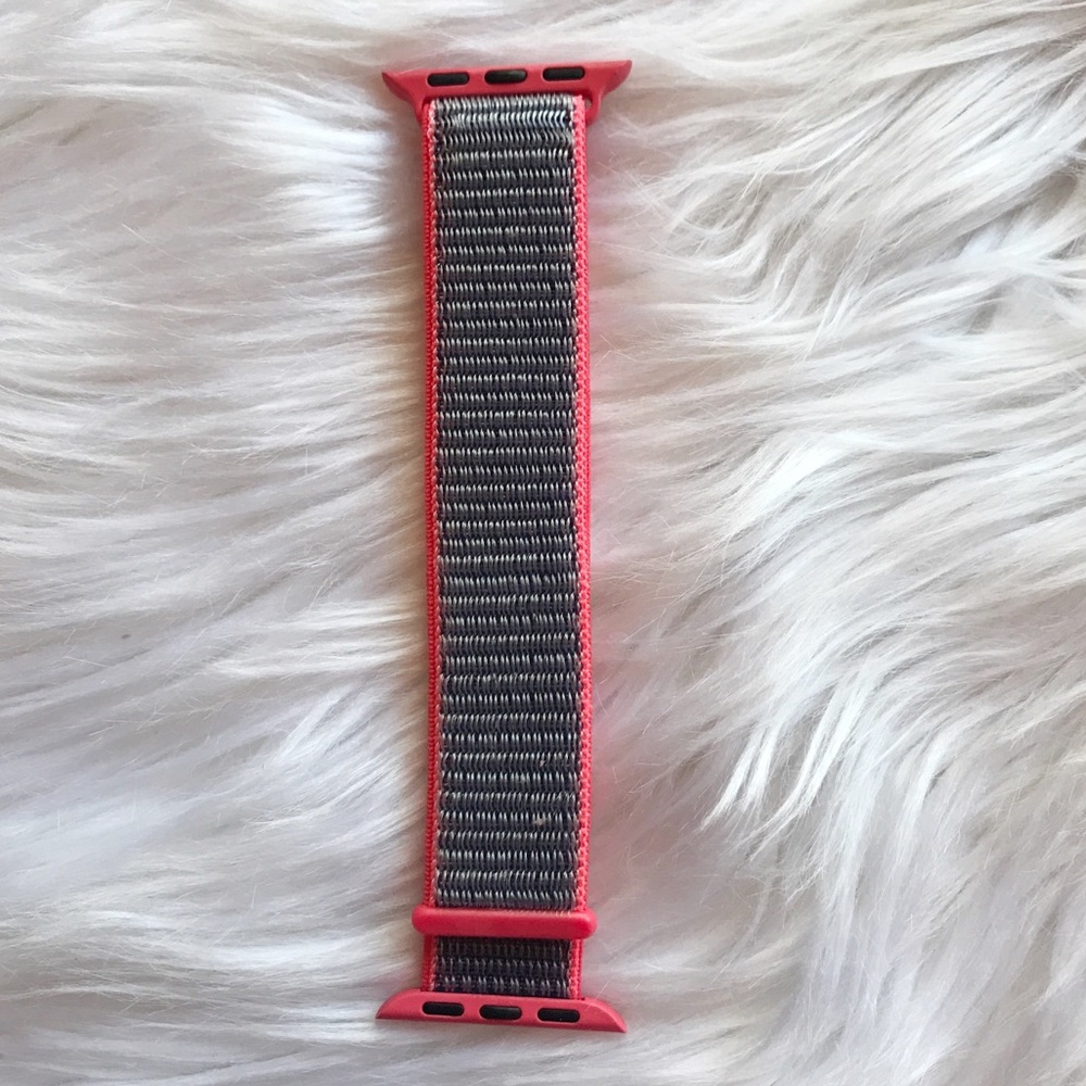 NEW Neon Pink Blue Woven Loop Band For Apple Watch - Picture 3 of 5